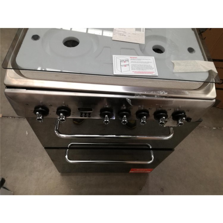 Refurbished Indesit KDP60SE 60cm Dual Fuel Cooker