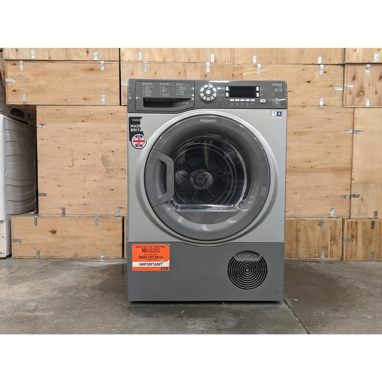 Refurbished Hotpoint Ultima SUTCD97B6GM Freestanding Condenser 9KG Tumble Dryer Graphite