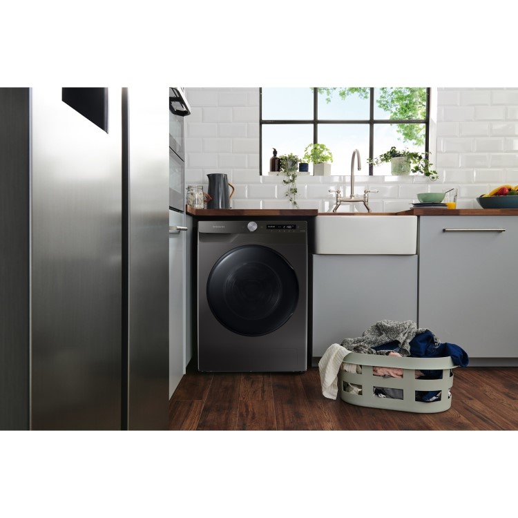 Refurbished Samsung WD80T534DBN 8kg Wash 5kg Dry Freestanding Washer Dryer - Graphite