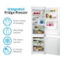 electriQ 241 Litre 70/30 Integrated Fridge Freezer - Frost Free