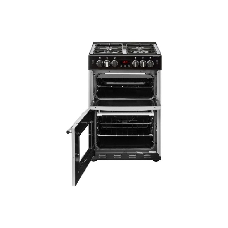 Belling Farmhouse 60G 60cm Double Oven Gas Cooker - Silver