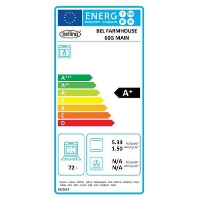 Belling Farmhouse 60G 60cm Double Oven Gas Cooker - Silver