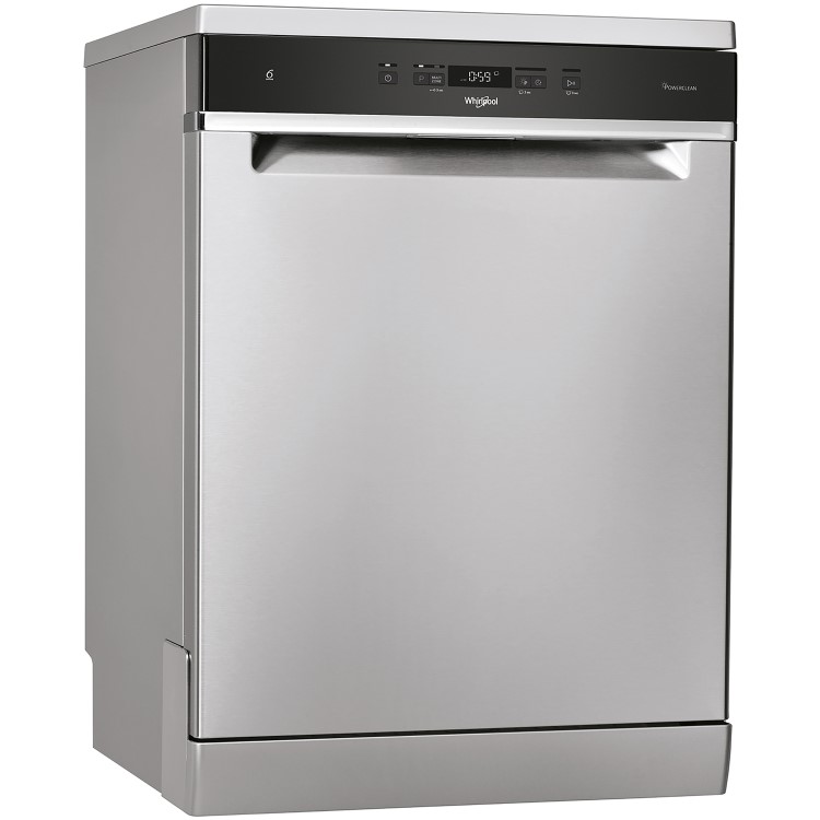 GRADE A2 - Whirlpool WFC3C33PFXUK 14 Place Freestanding Dishwasher - Stainless Steel
