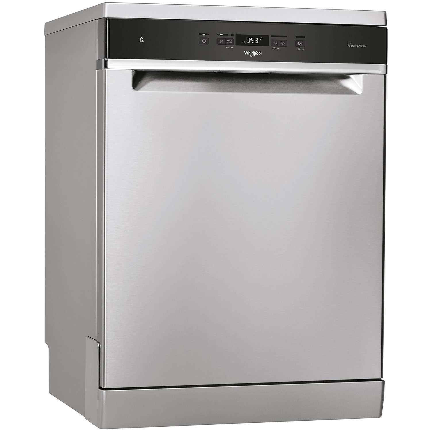 Refurbished Whirlpool WFC3C33PFXUK 14 Place Freestanding Dishwasher