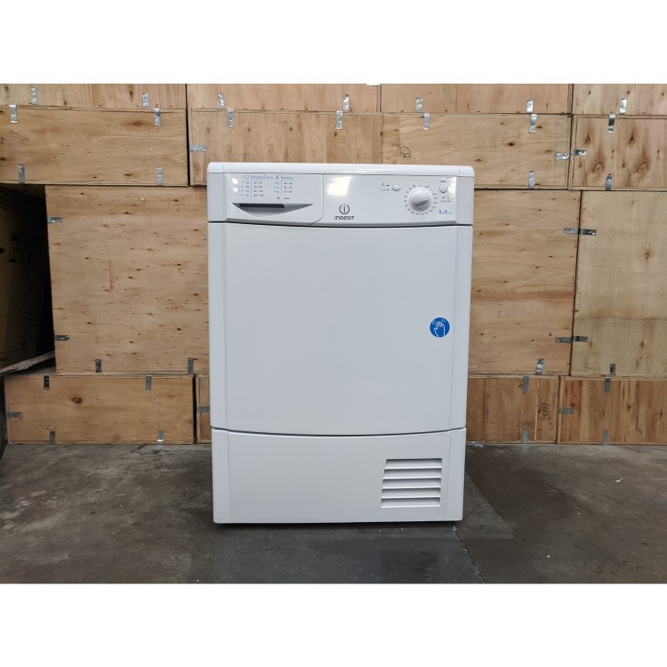 Refurbished Indesit EcoTime IDC8T3B Freestanding Condenser 8KG Tumble Dryer White