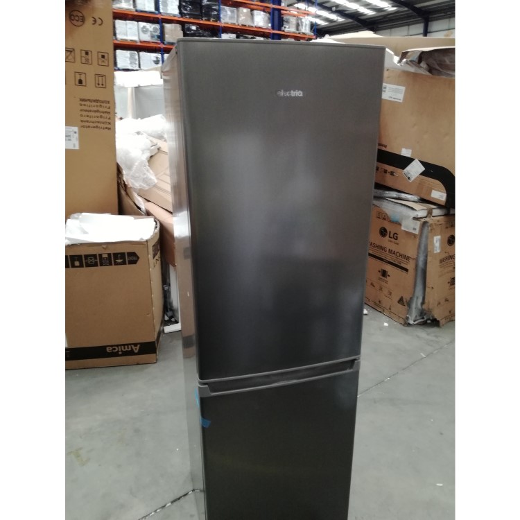 Refurbished electriQ 231 Litre 50/50 Freestanding Fridge Freezer - Silver
