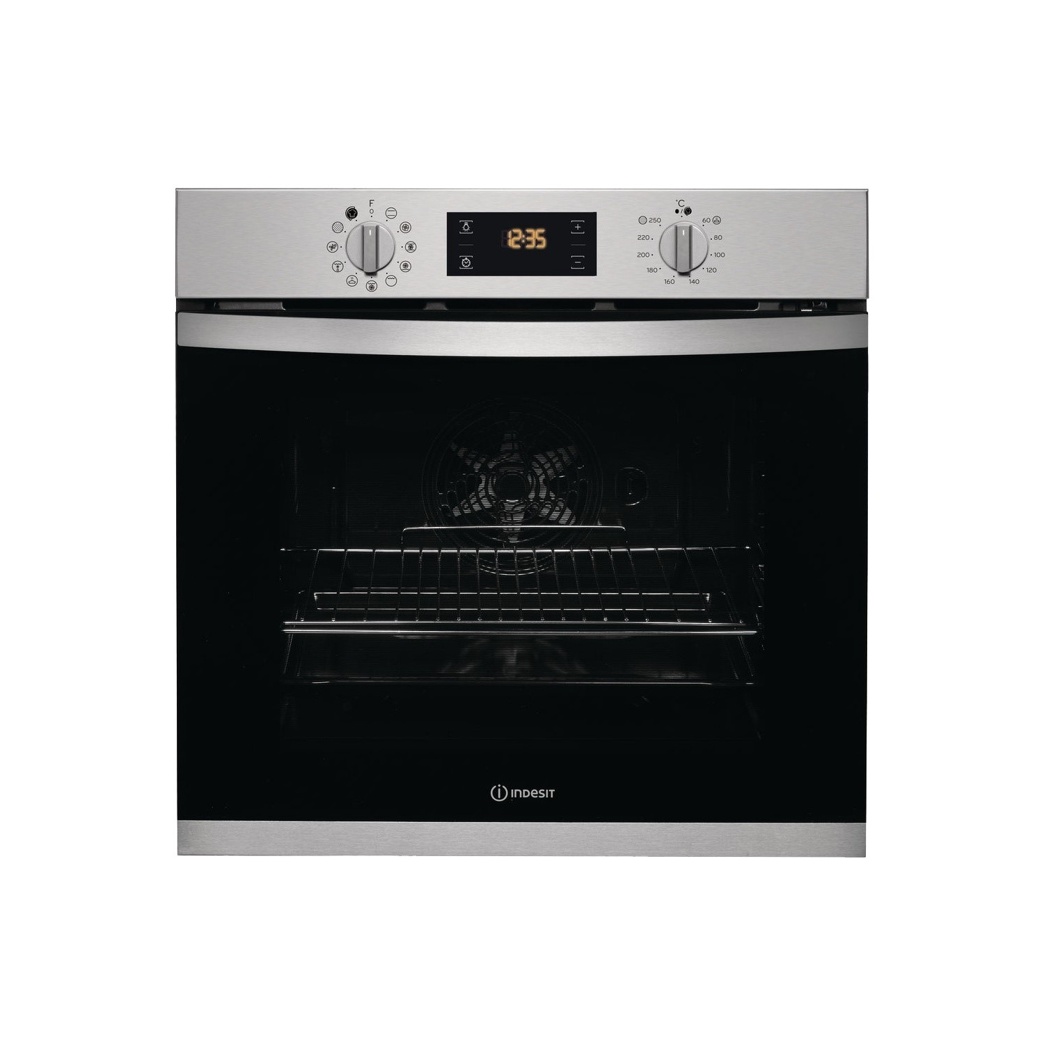 Refurbished Indesit IFW3841PIX 60cm Single Built In Electric Oven