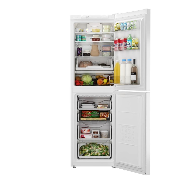 INDESIT LD85F1W 50/50 189x60cm 296 Litre Freestanding Fridge Freezer - Polar White