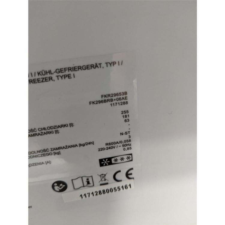 Refurbished Amica FKR29653B Freestanding 244 Litre 70/30 Frost Free Fridge Freezer