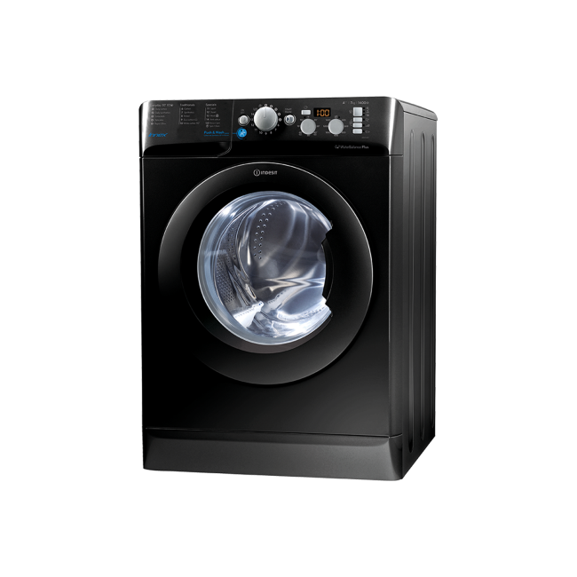 GRADE A2 - Indesit BWD71453KUK 7kg 1400rpm Freestanding Washing Machine-Black