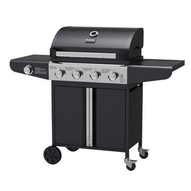 premium 4 burner gas bbq with side burner