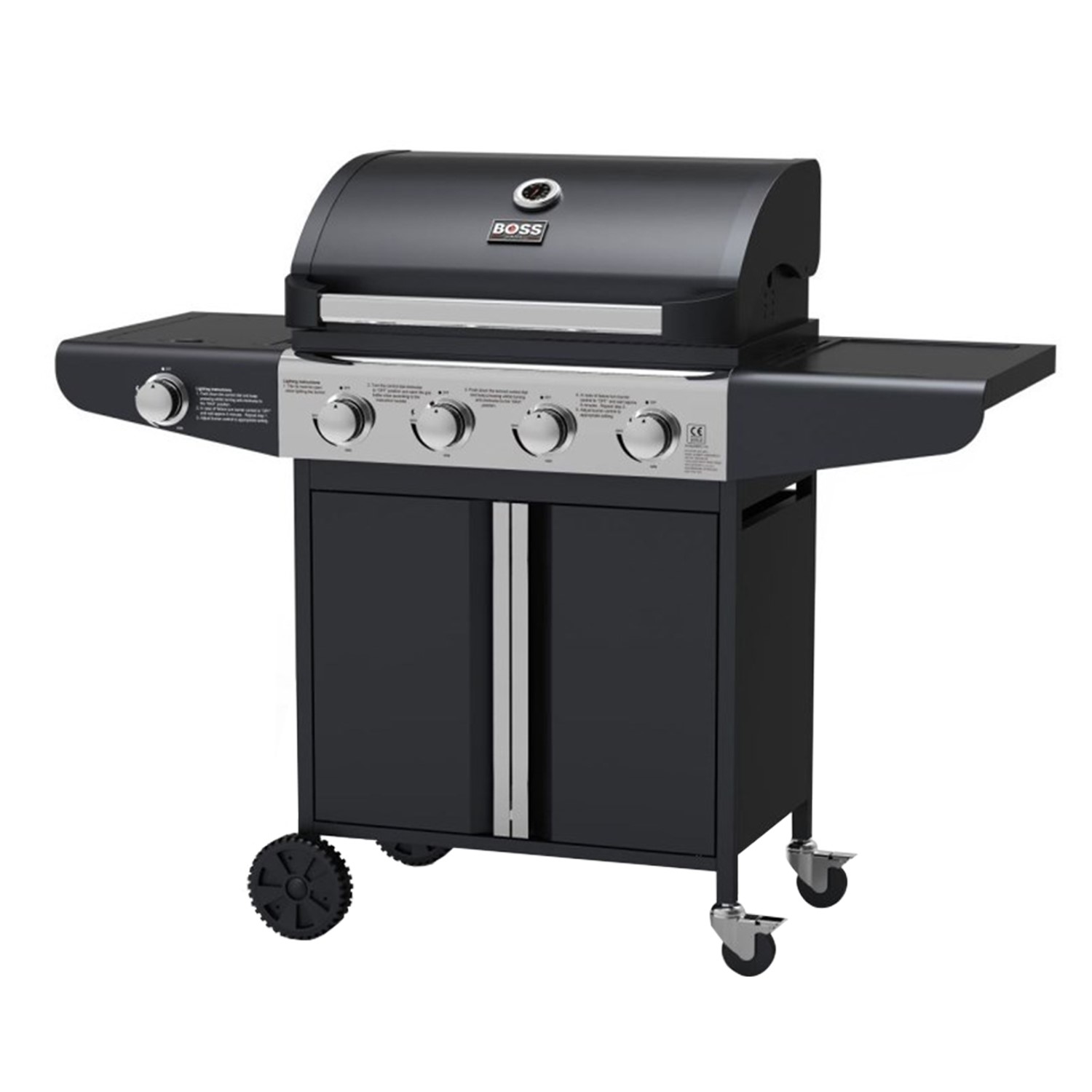 Boss Grill Kentucky Premium 4 Burner Gas BBQ Grill With Side Burner Boss Grill Kentucky Premium 4 Burner Gas BBQ Grill With Side Burner
