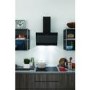 GRADE A2 - Indesit IHVP66LMK 60cm Angled Glass Cooker Hood - Black