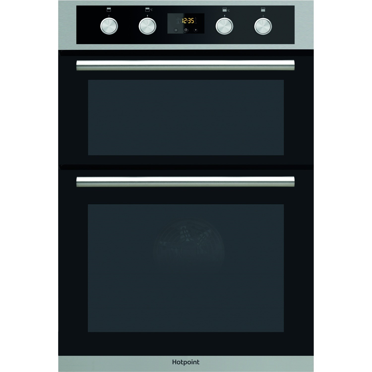Refurbished Hotpoint DD2844CIX 60cm Double Built In Electric Oven with Catalytic Liners Stainless St