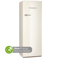 Montpellier 285 Litre Wide Retro Style Freestanding Tall Fridge - Cream 