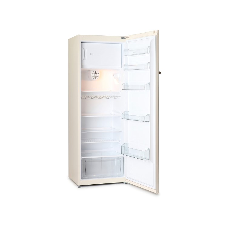 Montpellier 285 Litre Wide Retro Style Freestanding Tall Fridge - Cream 