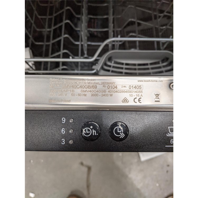 Refurbished Bosch SMV40C40GB 12 Place Fully Integrated Dishwasher