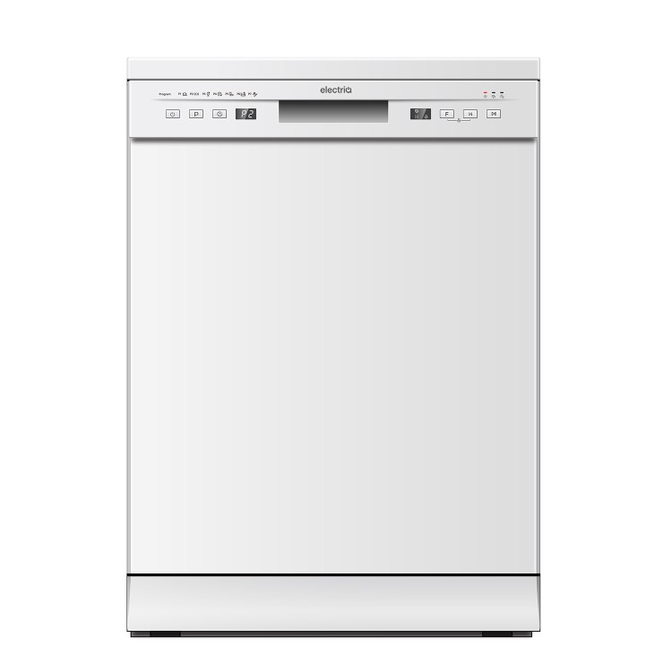 electriQ - 12 Place Settings Freestanding Dishwasher - White