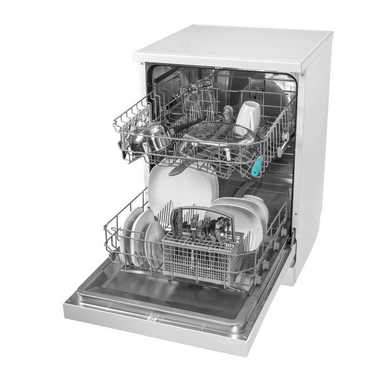 electriQ - 12 Place Settings Freestanding Dishwasher - White