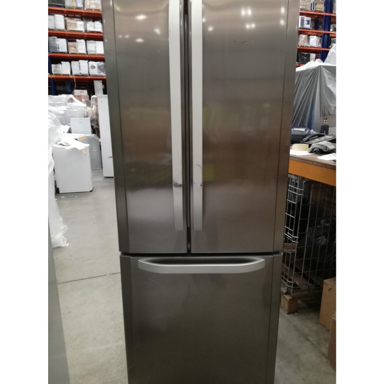 Refurbished Hotpoint FFU3DX1 446 Litre American Fridge Freezer Stainless Steel Look
