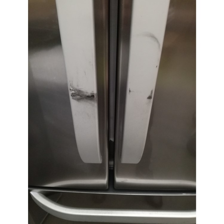 Refurbished Hotpoint FFU3DX1 446 Litre American Fridge Freezer Stainless Steel Look