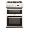 GRADE A2 - Hotpoint HAG60P 60cm Double Oven Gas Cooker - White