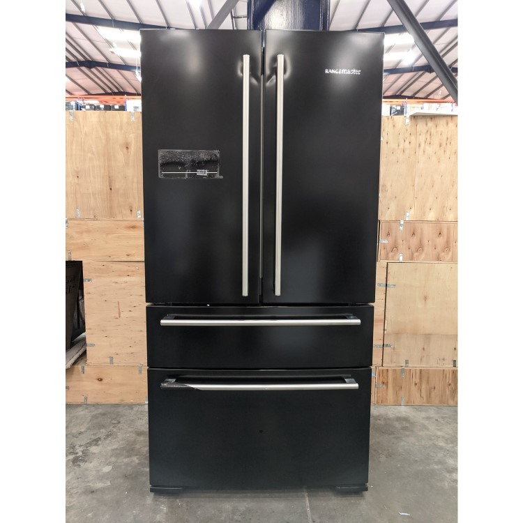 Refurbished Rangemaster RDXD18BLC Freestanding 467 Litre Frost Free American Fridge Freezer