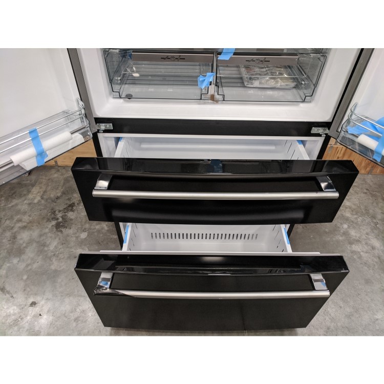 Refurbished Rangemaster RDXD18BLC Freestanding 467 Litre Frost Free American Fridge Freezer