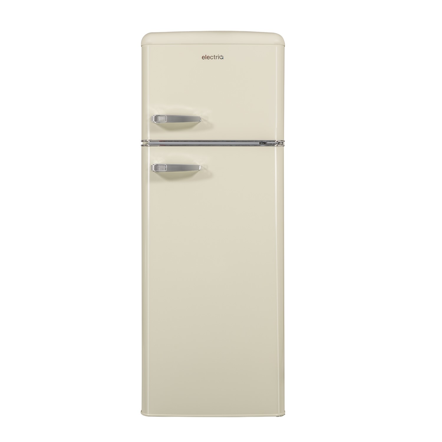 electriQ 208 Litre 80/20 Freestanding Fridge Freezer - Cream