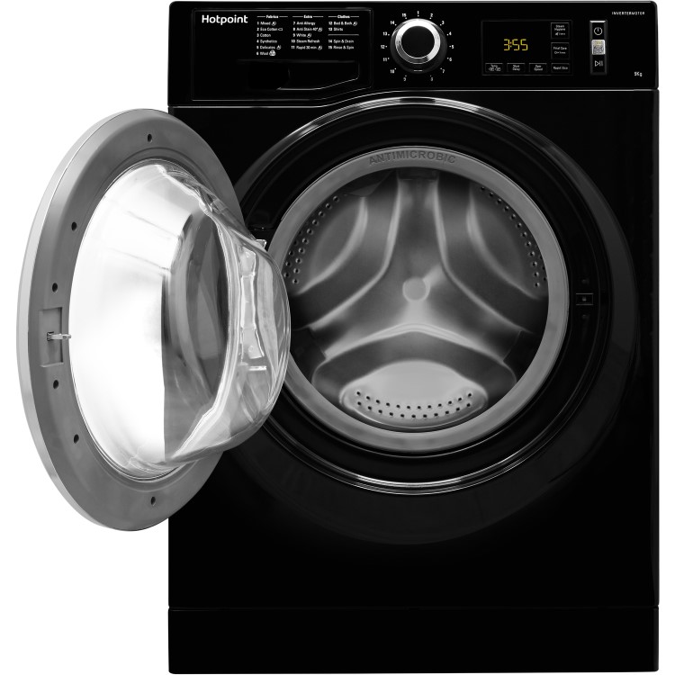 Hotpoint NM11946BCA ActiveCare 9kg 1400rpm Freestanding Washing Machine - Black