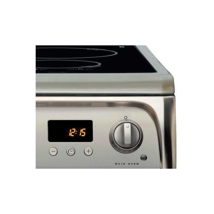 Hotpoint 60cm Electric Double Oven Cooker with Induction Hob - Stainless Steel