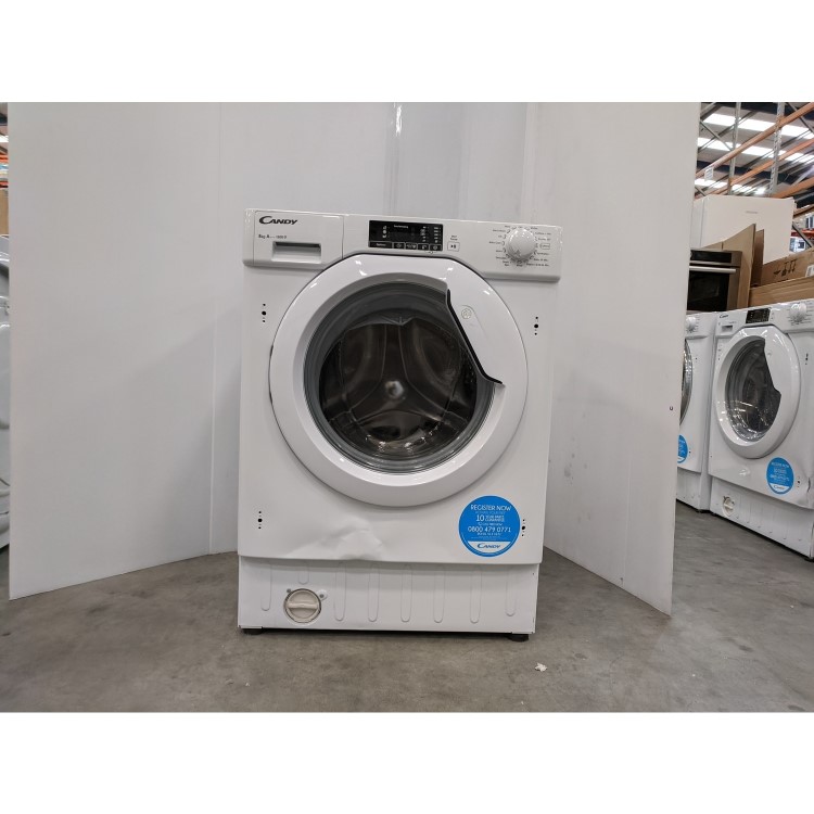 Refurbished Candy CBWM 816D-80 Integrated 8KG 1600 Spin Washing Machine White