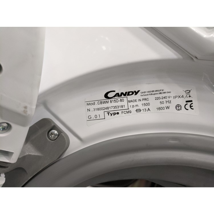 Refurbished Candy CBWM 816D-80 Integrated 8KG 1600 Spin Washing Machine White