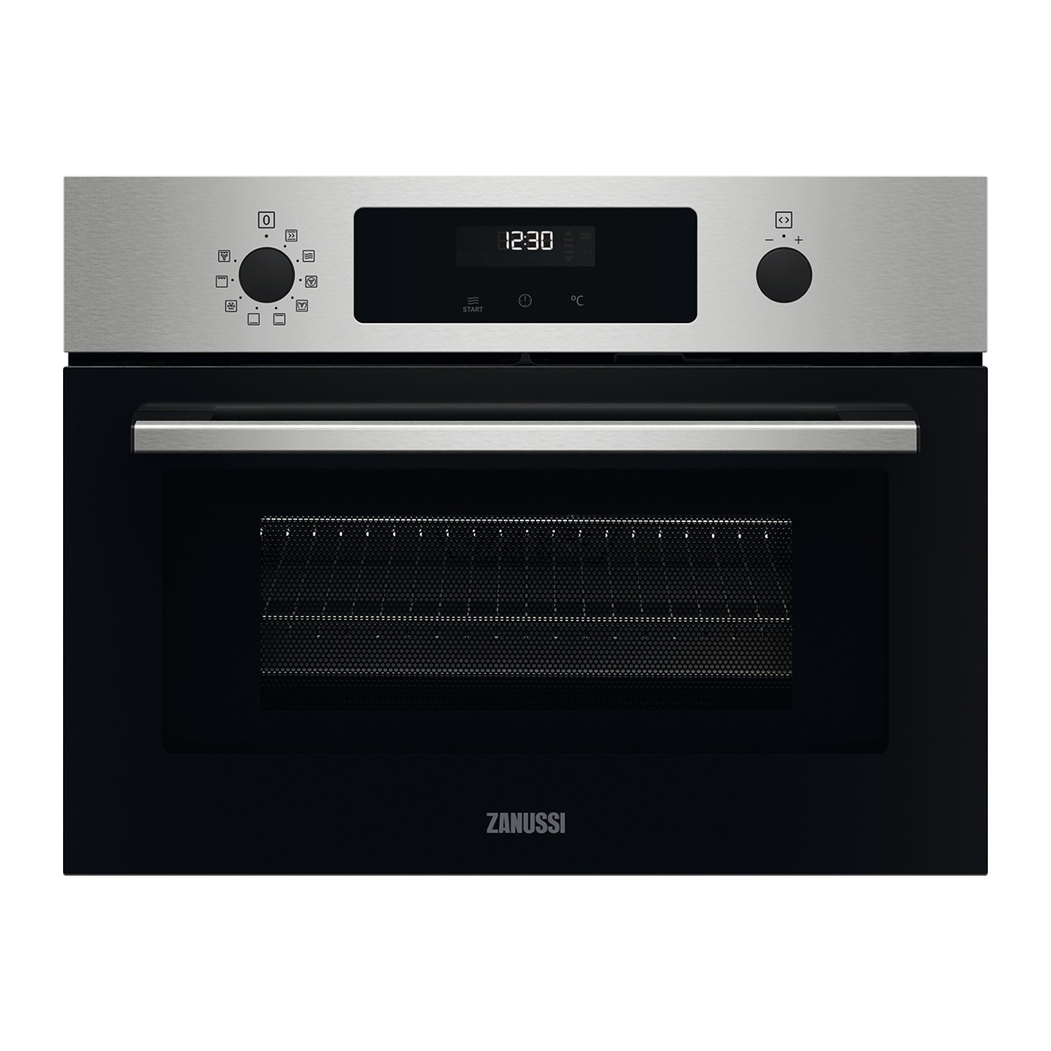 Zanussi Quickcook Compact Combination Microwave Oven and Grill - Stainless Steel