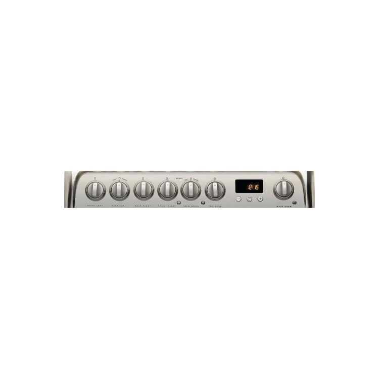 Hotpoint Ultima 60cm Double Oven Electric Cooker with Ceramic Hob - Stainless Steel
