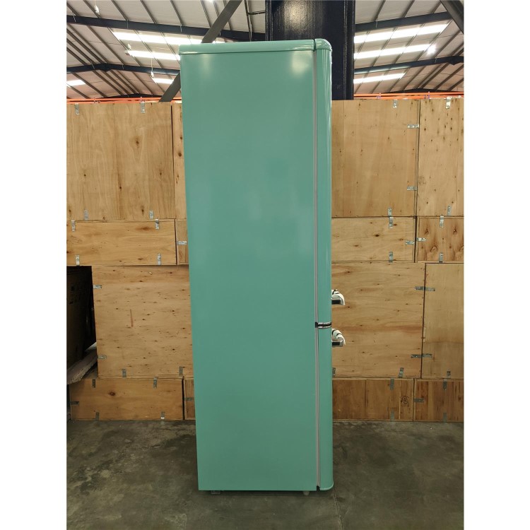 Refurbished electriQ 60/40 Retro Freestanding Fridge Freezer - Blue
