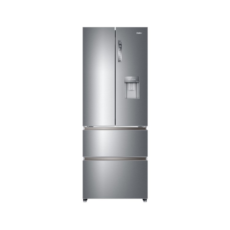 GRADE A3 - Haier HB16WMAA Multidoor American Fridge Freezer With Water Dispenser - Inox Look