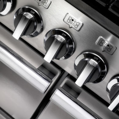 Rangemaster Professional Plus 100cm Gas Range Cooker - Black