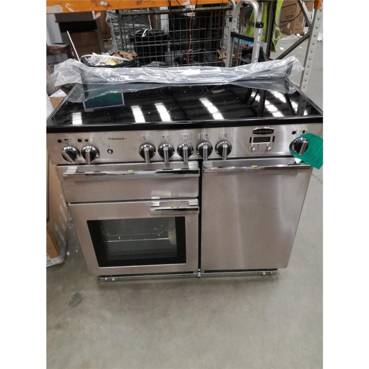 Refurbished Rangemaster PROP100EISSC 100cm Electric Range Cooker With Induction Hob Stainless Steel