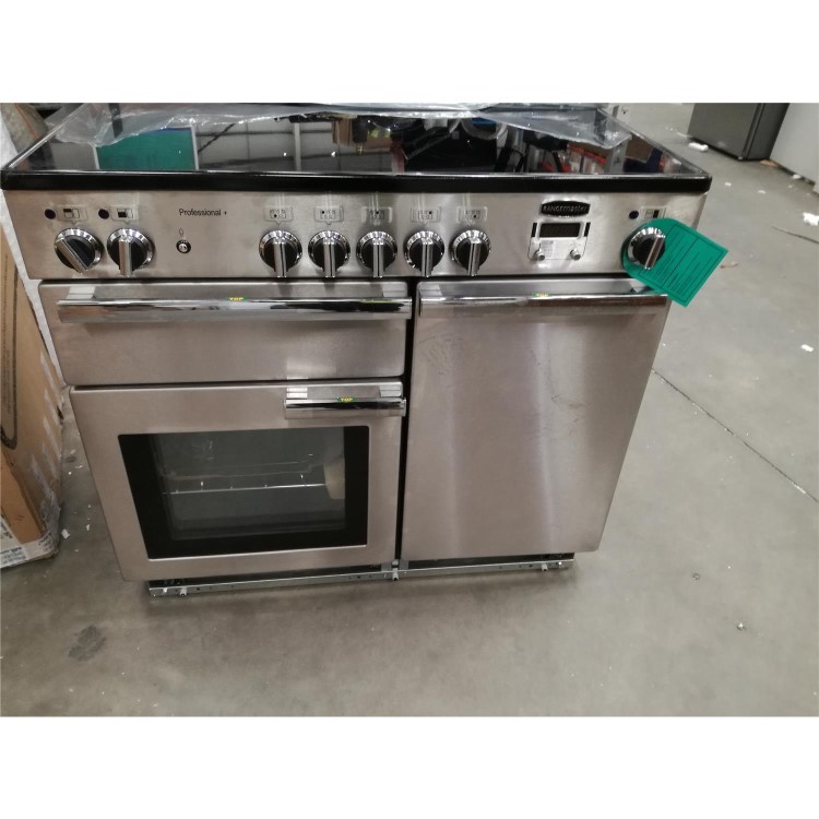 Refurbished Rangemaster PROP100EISSC 100cm Electric Range Cooker With Induction Hob Stainless Steel