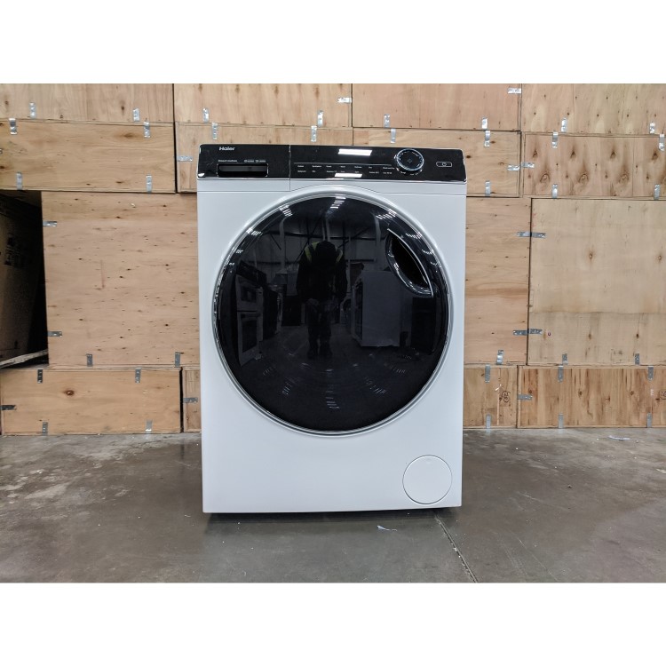 Refurbished Haier HWD80-B14979 Freestanding 8/5KG 1400 Spin Washer Dryer White