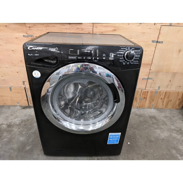 Refurbished Candy GVS149DC3B Smart Freestanding 9KG 1400 Spin Washing Machine Black