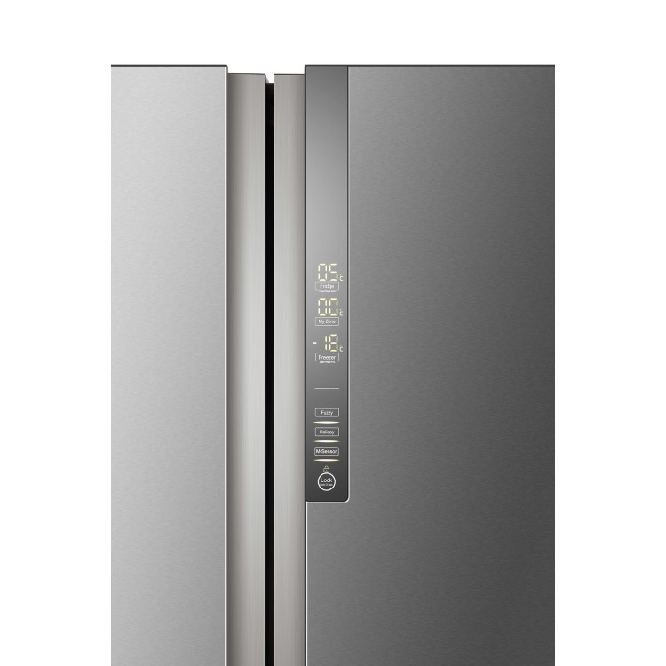Refurbished Haier HTF-610DM Freestanding 610 Litre 50/50 Frost Free American Fridge Freezer