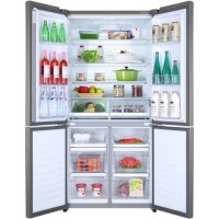 GRADE A2 - Haier HTF-610DM7 A++ Frost Free Four Door American Fridge Freezer - Stainless Steel