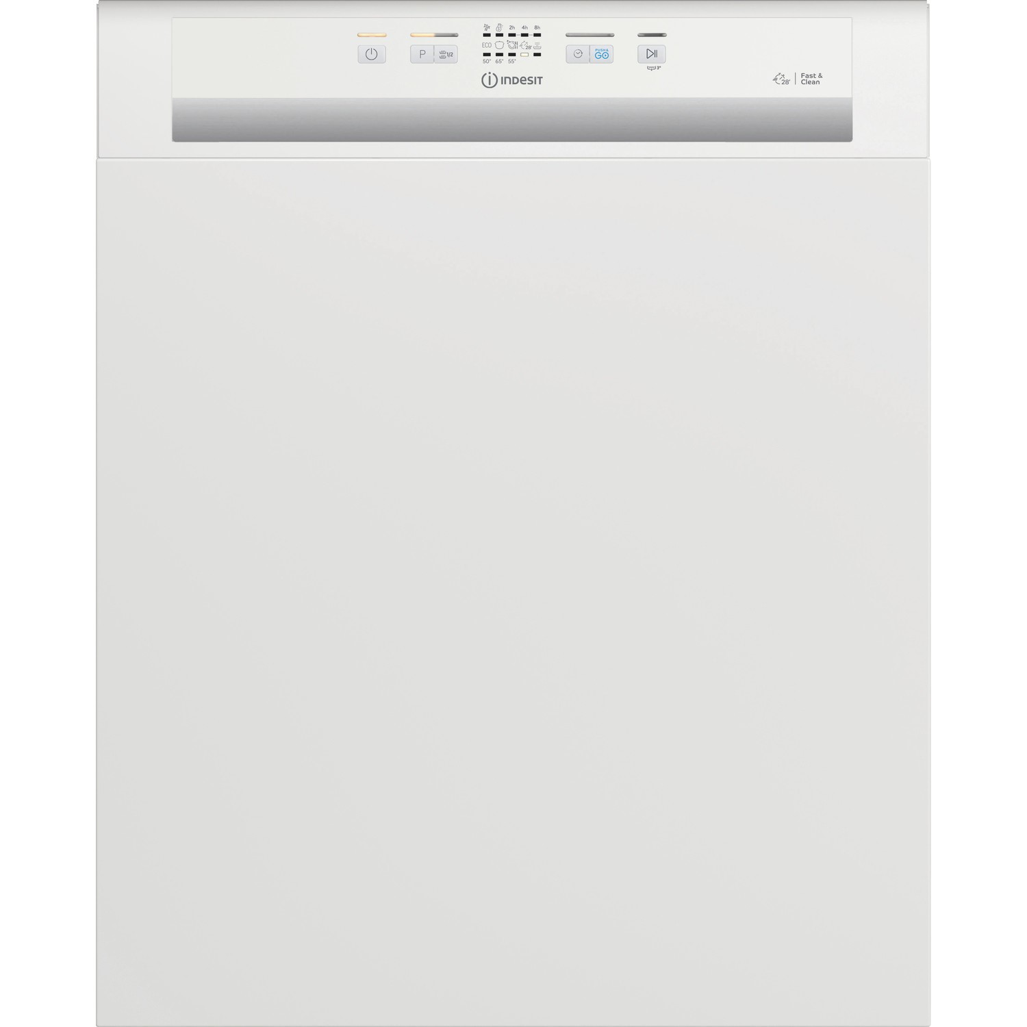 Indesit Fast&Clean Semi Integrated Dishwasher White DBE2B19UK
