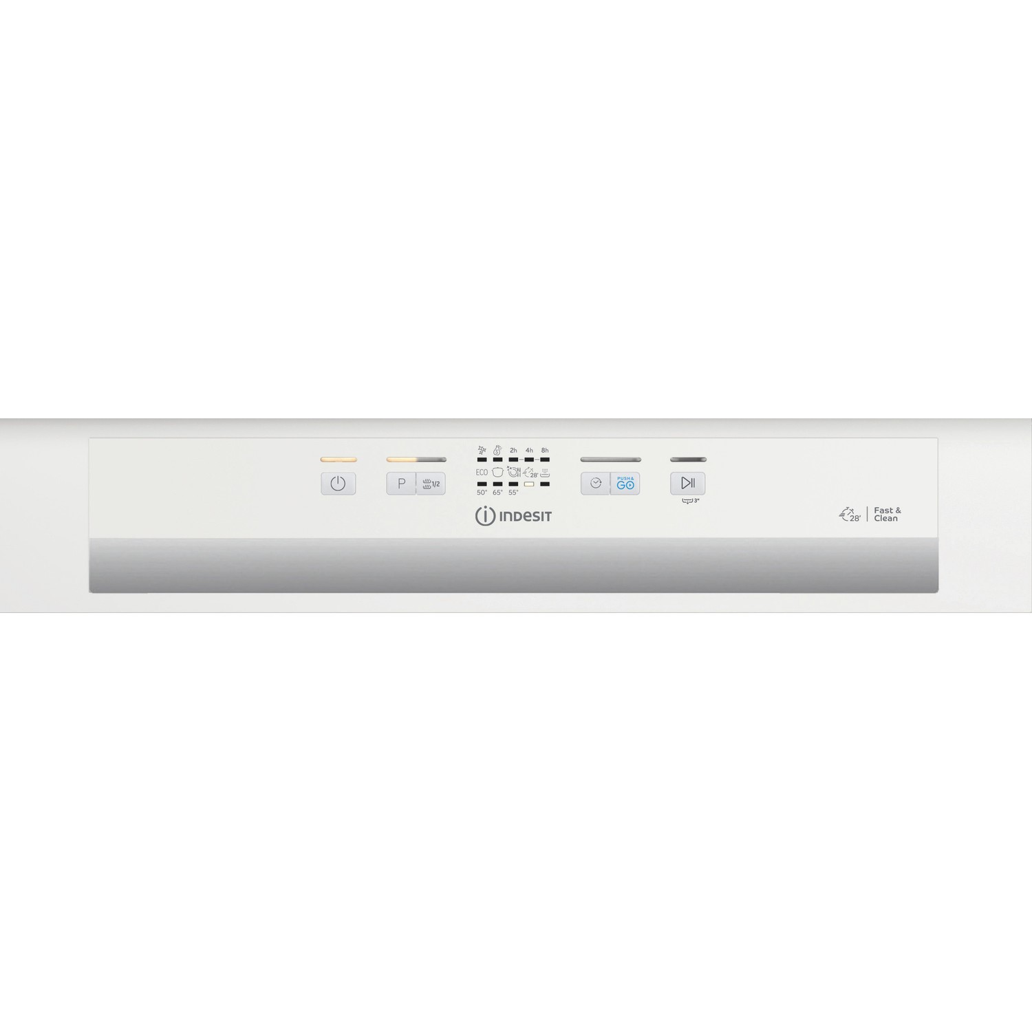semi integrated indesit dishwasher