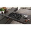 Refurbished Neff T27DS59S0 N70 75cm 5 Burner Gas Hob Black With Cast Iron Pan Stands