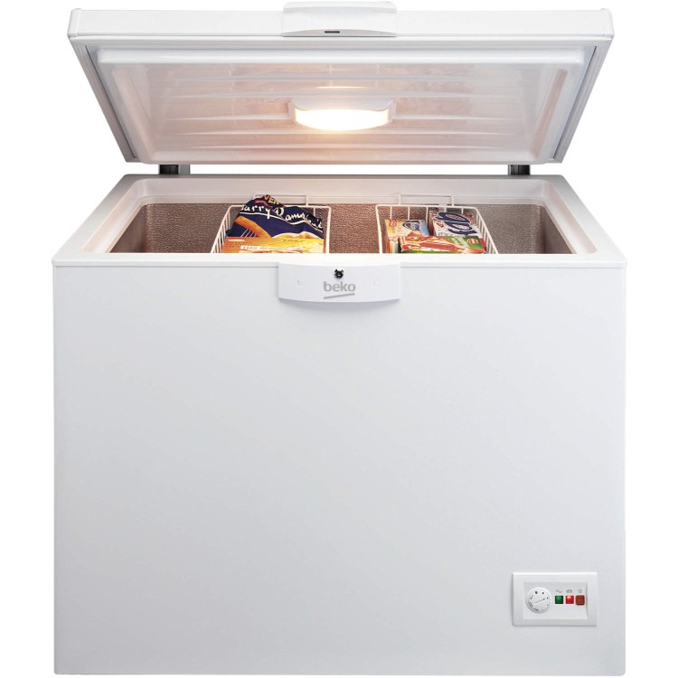 Refurbished Beko CF1100APW 298 Litre Chest Freezer 75cm Deep 110cm Wide - White