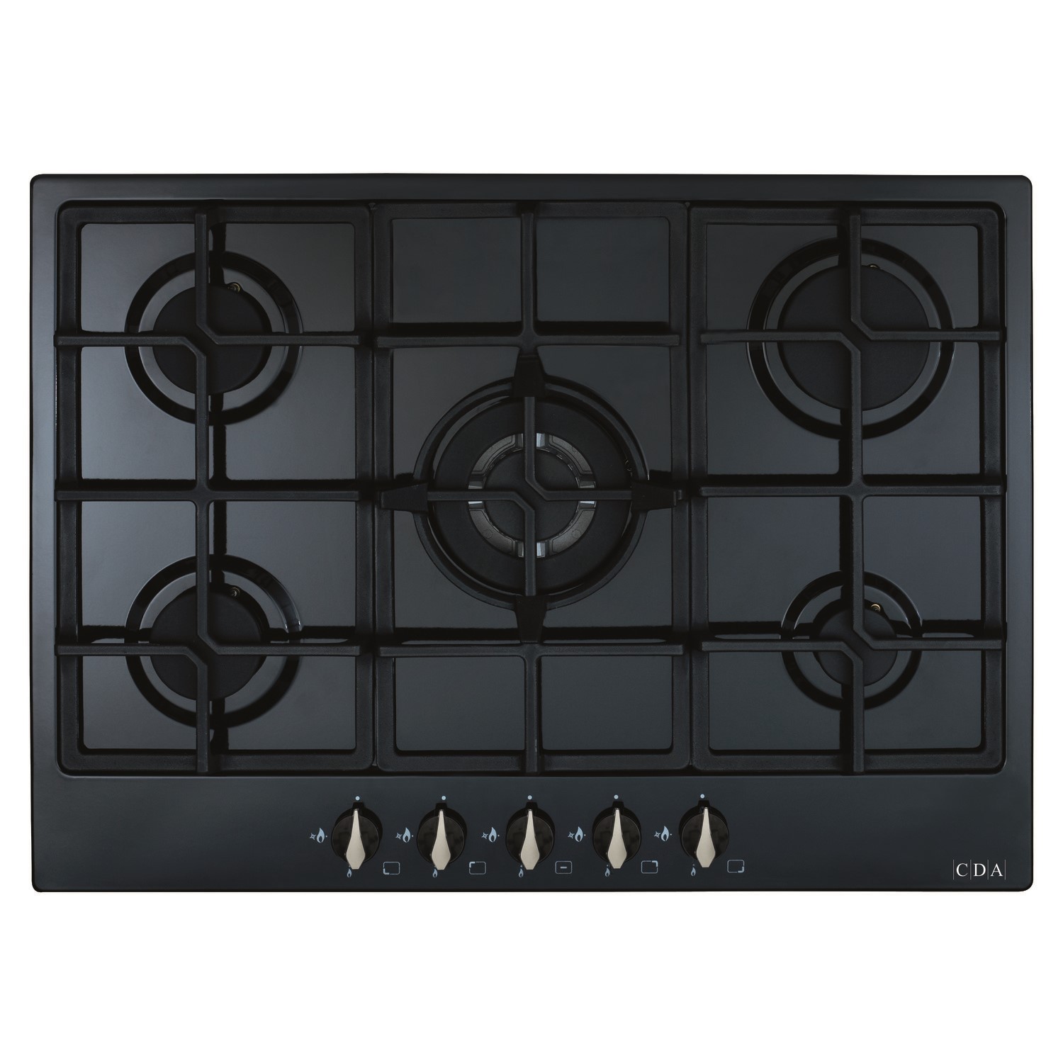 Refurbished CDA HG7251BL 70cm 5 Burner Gas Hob Black