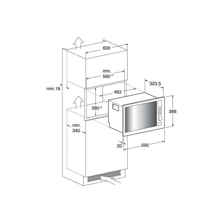 GRADE A2 - Hotpoint MWH1221X 20 Litre Microwave Oven With Grill - Stainless Steel